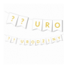 Girlanda na URODZINY 18/30/50  - złota