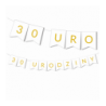 Girlanda na URODZINY 18/30/50  - złota