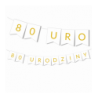 Girlanda na URODZINY 18/30/50  - złota