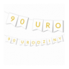 Girlanda na URODZINY 18/30/50  - złota