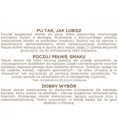 Słomki (rurki) wielokrotnego użytku - mix kolorów - 200 sztuk