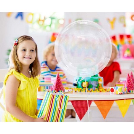Balon Aqua Bobo - kryształowy, bez nadruku 24-37 cm (18") - 1 sztuka