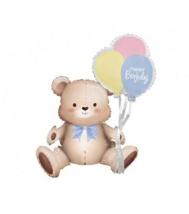 Balon foliowy Miś z balonikami 41x76x31 cm