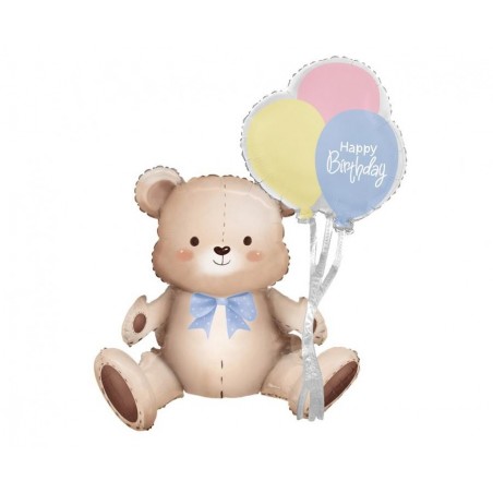 Balon foliowy Miś z balonikami 41x76x31 cm