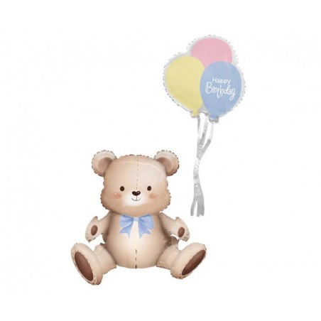 Balon foliowy Miś z balonikami 41x76x31 cm