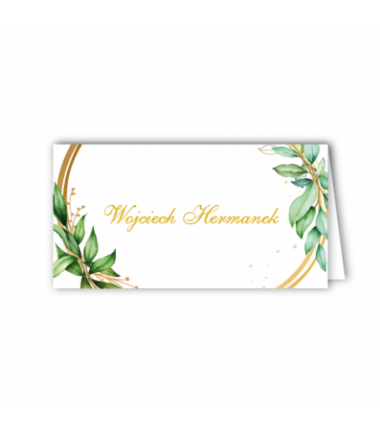 WINIETKA Personalizowana - liście na kole - 1 sztuka