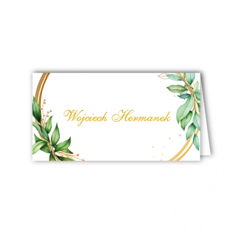 WINIETKA Personalizowana - liście na kole - 1 sztuka