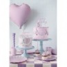 Balon foliowy Serce 45 cm matowe PARTY DECO - fioletowy