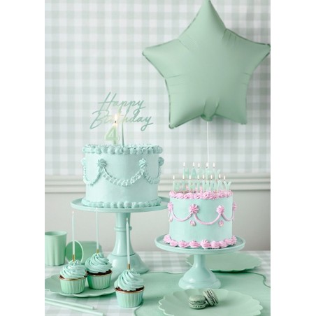 Balon foliowy Gwiazdka 48 cm matowa PARTY DECO - zieleń