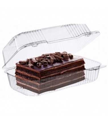 Pudełko na ciasto PET 22x14x7,5 - 1 sztuka