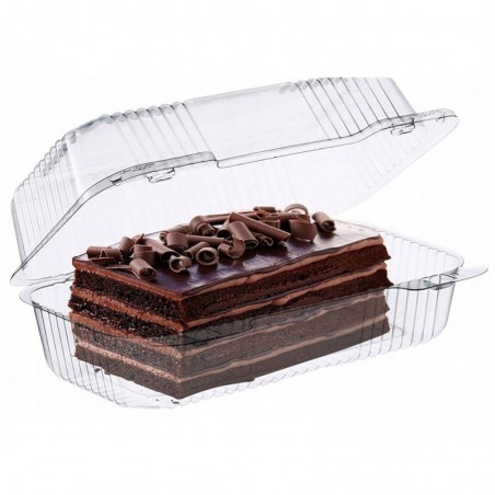 Pudełko na ciasto PET 22x14x7,5 - 1 sztuka