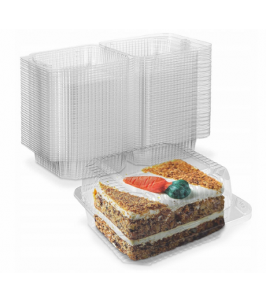 Pudełko na ciasto PET 20,6x15,6x8,3 - 1 sztuka