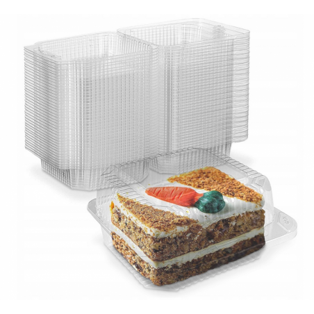 Pudełko na ciasto PET 20,6x15,6x8,3 - 1 sztuka