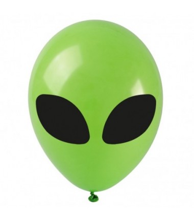 Balony z nadrukiem UFO - 6 sztuk