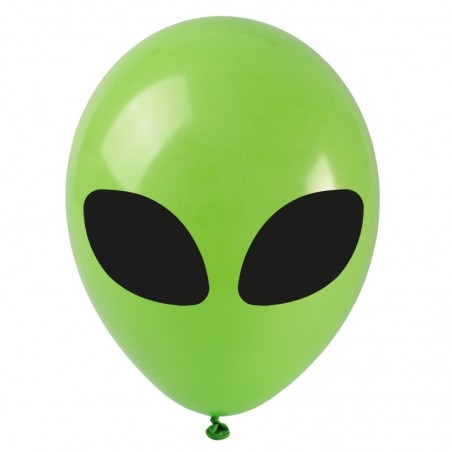 Balony z nadrukiem UFO - 6 sztuk