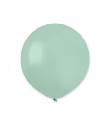 Balon Gemar 48 cm - 19" - pastelowy turkusowo-zielony (Zielony Bora) (macaron) Aquamarine G19/050 - 1 sztuka