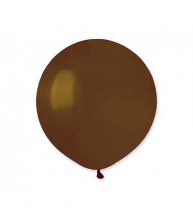 Balon Gemar 48 cm - 19" - pastelowy brązowy Brown G19/048 - 1 sztuka
