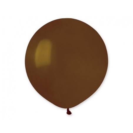 Balon Gemar 48 cm - 19" - pastelowy brązowy Brown G19/048 - 1 sztuka
