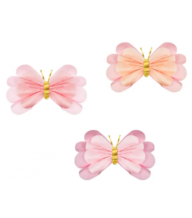 Dekoracje bibułowe Motyle 50-40 cm