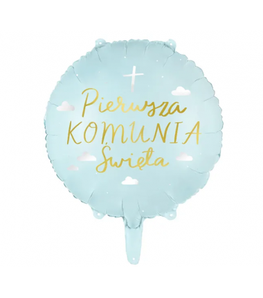 Balon foliowy Komunia Święta 45 cm