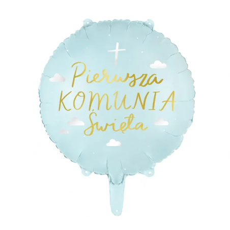 Balon foliowy Komunia Święta 45 cm