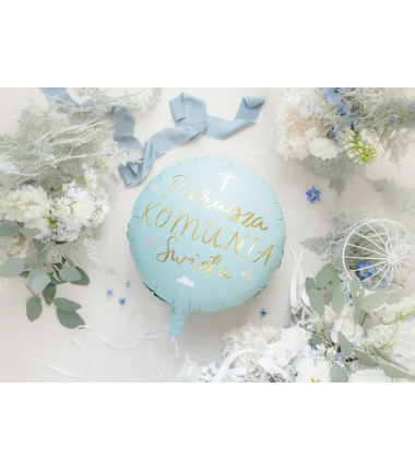 Balon foliowy Komunia Święta 45 cm