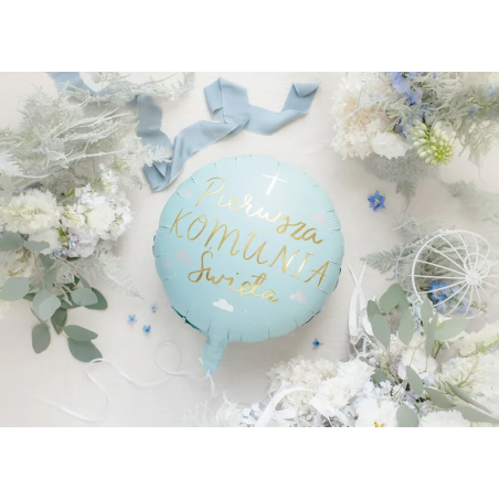 Balon foliowy Komunia Święta 45 cm