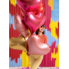 Balon foliowy Serce 74x64 cm - złoty