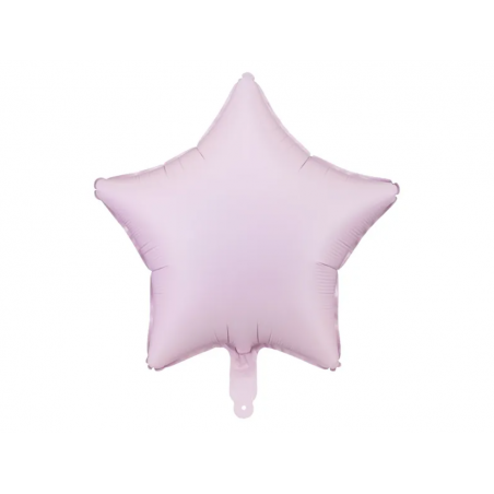 Balon foliowy Gwiazdka 48 cm - matowa PARTY DECO - fioletowy
