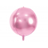 Balon foliowy Kula 40 cm - jasny różowy