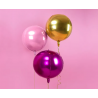 Balon foliowy Kula 40 cm - jasny różowy