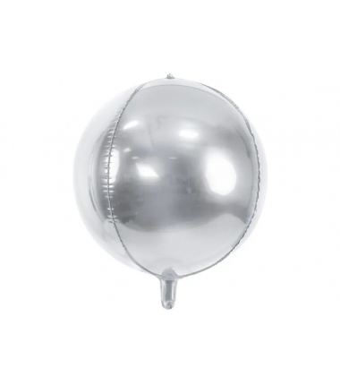 Balon foliowy Kula 40 cm - srebrny