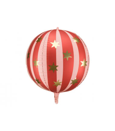 Balon foliowy Piłka w gwiazdki 75 cm - czerwony