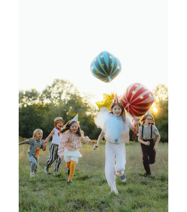 Balon foliowy Piłka w gwiazdki 75 cm - zielony