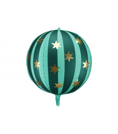 Balon foliowy Piłka w gwiazdki 75 cm - zielony