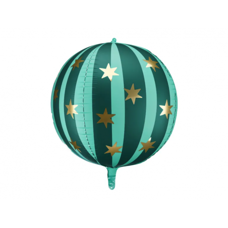 Balon foliowy Piłka w gwiazdki 75 cm - zielony