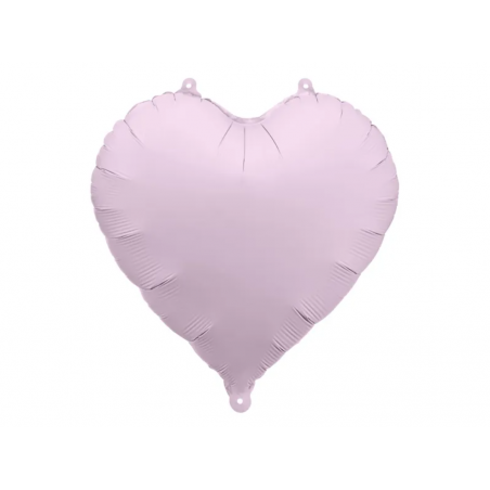 Balon foliowy Serce 45 cm matowe PARTY DECO - fioletowy