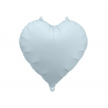 Balon foliowy Serce 45 cm matowe PARTY DECO - mglisty niebieski