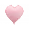 Balon foliowy Serce 45 cm matowe PARTY DECO - różowy
