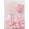 Balon foliowy Serce 45 cm matowe PARTY DECO - różowy