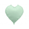 Balon foliowy Serce 45 cm matowe PARTY DECO - zieleń
