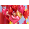 Balon foliowy Serce 75x64,5 cm - różowy