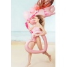 Balon foliowy Serce ramka 86x83.5 cm - jasny różowy