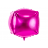 Balon foliowy Sześcian 35x35x35cm ciemny różowy