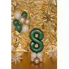 Balon foliowy Cyfra 8 - 86 cm - Butelkowa zieleń PARTY DECO