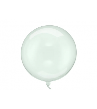 Balon foliowy BOBO Kula 40 cm transparentny - zielony