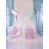Balon foliowy BOBO Kula 40 cm transparentny - zielony