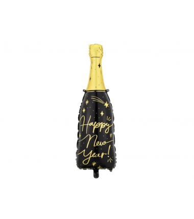 Balon foliowy Butelka SYLWESTER Happy New Year 39,5x98 cm