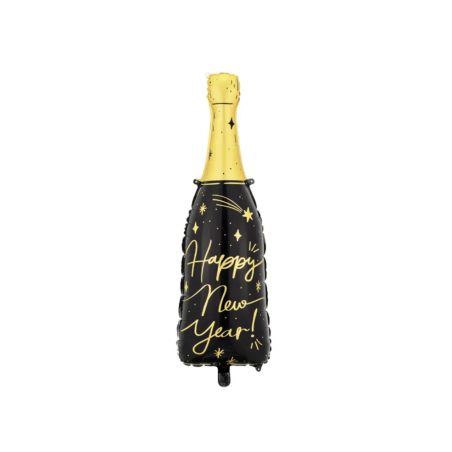Balon foliowy Butelka SYLWESTER Happy New Year 39,5x98 cm