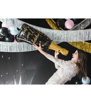 Balon foliowy Butelka SYLWESTER Happy New Year 39,5x98 cm